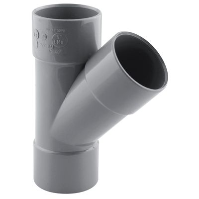 Culotte PVC évacuation 45° femelle/femelle Ø40 - FITT