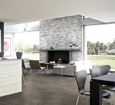 Parement mural intérieur/extérieur nuage gris TRAMEZZO 60 x 15 cm paquet de 0,54 m² IMSO