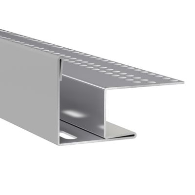 Profil de linteau et de départ alu pose verticale bardage Hardie Plank VL gris ardoise - longueur 3000 mm - JAMES HARDIE