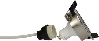 Spot LED encastrable GU10 orientable lumière blanc chaud Acier - Saphyr ARLUX