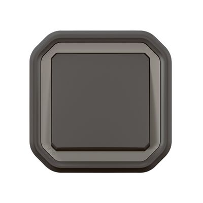 Interrupteur va-et-vient étanche IP55 encastrable Anthracite - Plexo LEGRAND