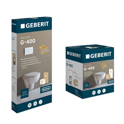 WC suspendu sans bride G-400 Design V2 - GEBERIT