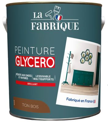 Peinture glycero Ton Bois brillant 2,5 L - LA FABRIQUE