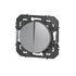 Interrupteur va-et-vient encastrable et bouton poussoir Aluminium - Dooxie LEGRAND