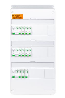 Tableau électrique pré-équipé Resi9 XE 3 rangées pour logement T3 à T5- SCHNEIDER ELECTRIC