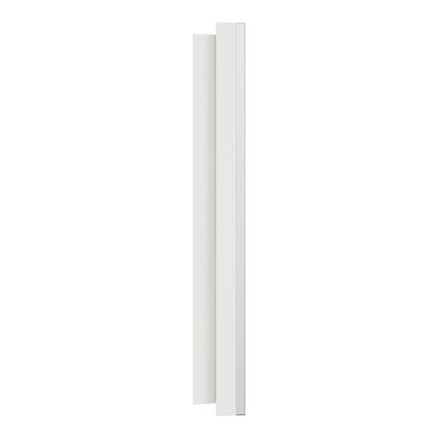 Plaque de finition 2 postes Odace 2025 Métal effet aluminium / blanc - SCHNEIDER ELECTRIC