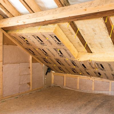 Rouleau de laine de verre pour combles aménagés - Épaisseur 200 mm - 1,20 x L.3,00 m ISOVER