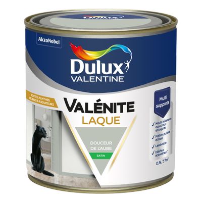 Peinture Boiseries Laque Acrylique Valénite Satin Douceur de l'Aube 0,5 L  - DULUX VALENTINE