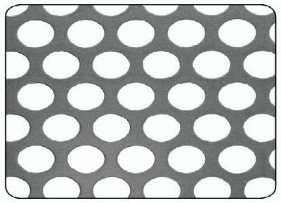Tôle acier brut perforé 500 x 250 mm épaisseur 1 mm CQFD