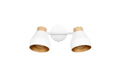 Réglette 2 spots E14 Valentin blanc 2x10W - REALITY