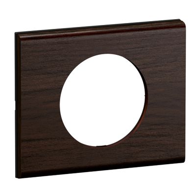Plaque de finition 1 poste Frêne wengué - Céliane LEGRAND