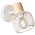 Spot GIADA E14 28W blanc et bois - BRILLIANT