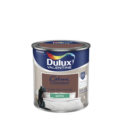 Peinture crème de couleur Truffe Gourmande Satin 0.5 L - DULUX VALENTINE
