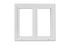Fenêtre PVC blanc 2 vantaux H.95 x l.100 cm CLOSY