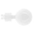 Embout déco boule en métal diam 20 mm Finition Blanc brillant par 2 - MOBOIS