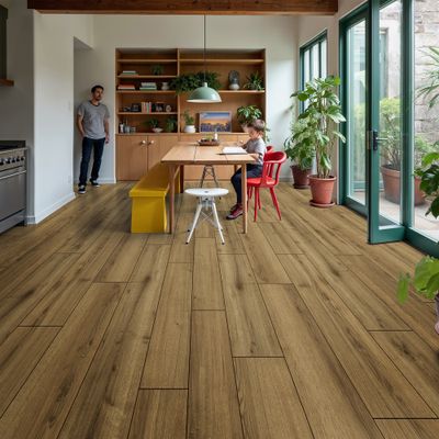 Sol stratifié décor chêne JALON ép 8+1 mm 19.3 x 138 cm AC5 paquet de 1.86 m² SWISS KRONO