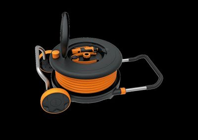 Dévidoir 30m de tuyau avec raccords d'arrosage FISKARS