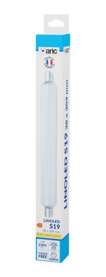 Tube LED S19 30,9 cm 1000 lumens 9W blanc chaud - LINO ARIC