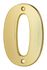 Chiffre 0 à visser hauteur 51 mm laiton THIRARD