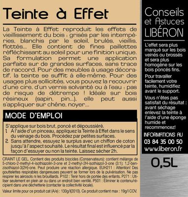Teinte à effet bois flotté 0,5 L - LIBERON