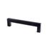 Poignée de meuble carré inox noir mat entraxe 128 mm par 4 REI