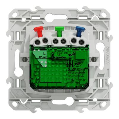 Prise affleurante 2 pôles + terre et prise USB C blanc - Odace 2011 SCHNEIDER ELECTRIC