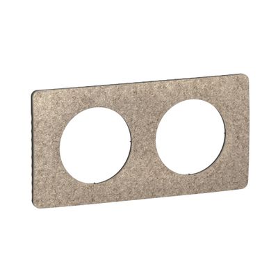 Plaque de finition 2 postes Feutre - Céliane LEGRAND