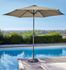 Parasol droit à manivelle diamètre 3 m Tilt Taupe PROLOISIRS