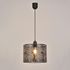 Suspension E27 15W Ø28 cm métal noir feuille - Nora COREP
