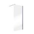 Paroi de douche à l'italienne 80x190 cm profilé chrome verre transparent 5 mm New Style - SCHULTE