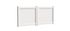 Portail battant aluminium LEO l.3,00 x H.1,75 m blanc  - PREFALU