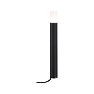 Borne extérieur LED 40cm Plug & Shine noir IP65 150 lumens blanc chaud - PAULMANN