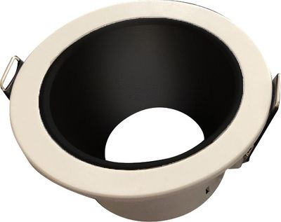 Spot LED encastrable GU10 anti-éblouissement sans ampoule Blanc/noir- Naxos ARLUX