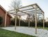 Carport autoclavé en bois traité 15 m², Livraison à domicile incluse - HABRITA