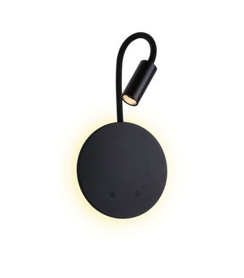 Spot LED mural en saillie orientable et sans fil lumière blanc chaud Noir - Miora PAULMANN