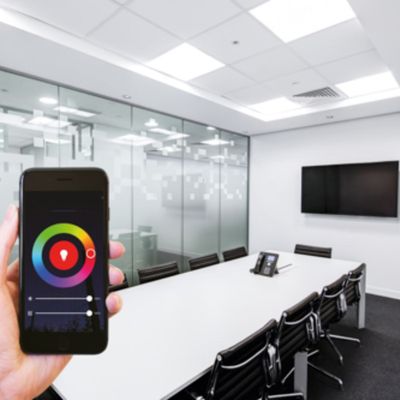 Dalle LED 60x60cm 36W encastrable connectée WiFi multicolore + blanc - ARLUX