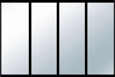 Verrière Louvre Profil Noir Sablé Vitrage Verre Clair L. 1500 mm x H. 1125mm YKARIO