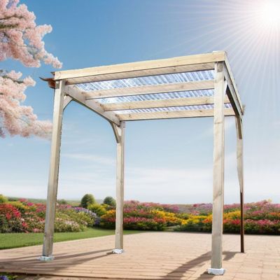 Carport autoclavé en bois traité 4 m², Livraison à domicile incluse - HABRITA