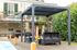 Pergola bioclimatique autoportante manuelle aluminium balcon et terrasse PER2430BI gris 7,2 m², Livraison à domicile incluse - HABRITA