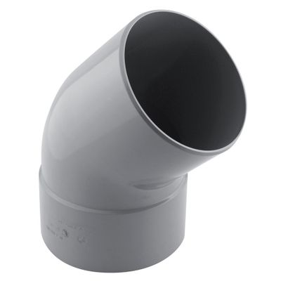 Coude PVC évacuation 45° mâle/femelle Ø125 - FITT