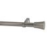 Kit tringle à rideaux extensible en métal de 2 à 3.60 m diam 25 à 28 mm Finition Gun brossé - MOBOIS