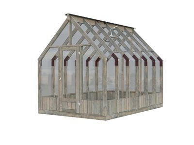 Serre de jardin Palmako Emilia - Bois autoclave & verre trempé - 12,5 m², Livraison à domicile incluse - PALMAKO