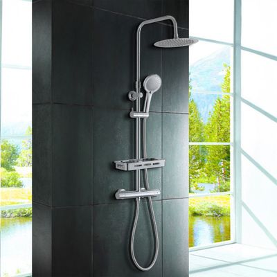 Colonne de douche thermostatique chrome Ars Tab - EDOUARD ROUSSEAU