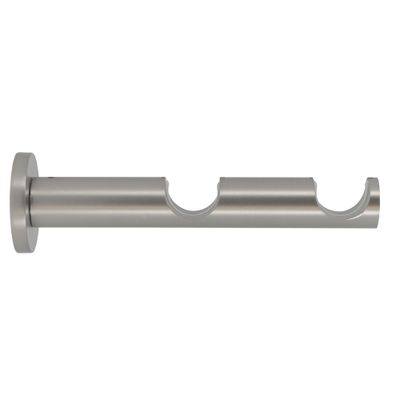Support ouvert double en métal diam 20-28 mm Finition Chromé mat - MOBOIS