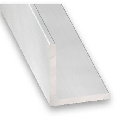 Cornière égale aluminium anodisé incolore 15 x 15 x 1,1 mm 1 m CQFD
