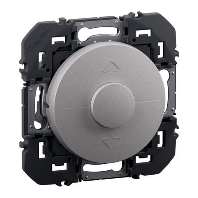 Interrupteur volet roulant encastrable 3 boutons Aluminium - Dooxie LEGRAND