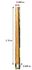 Poteau pour panneau brise vue persienne avec ventelles mobiles en bois traité L 8,8 x l 8,8 x h 210 cm, Livraison à domicile incluse - HABRITA