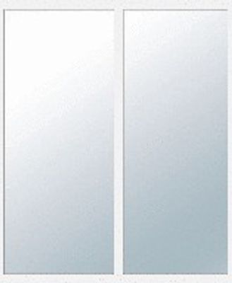 Verrière Louvre Profil Blanc Vitrage Verre Clair L. 865 mm x H. 1125mm YKARIO