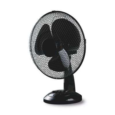 Ventilateur de table 30 cm 45W noir oscillant - EUREM