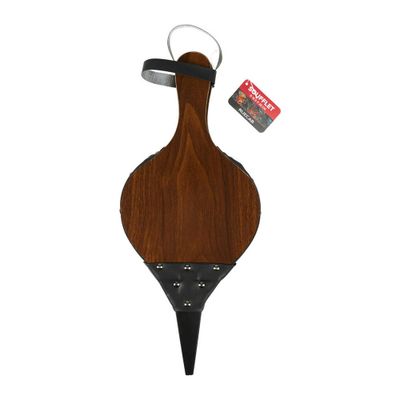 Soufflet cheminée bois et cuir RUECAB